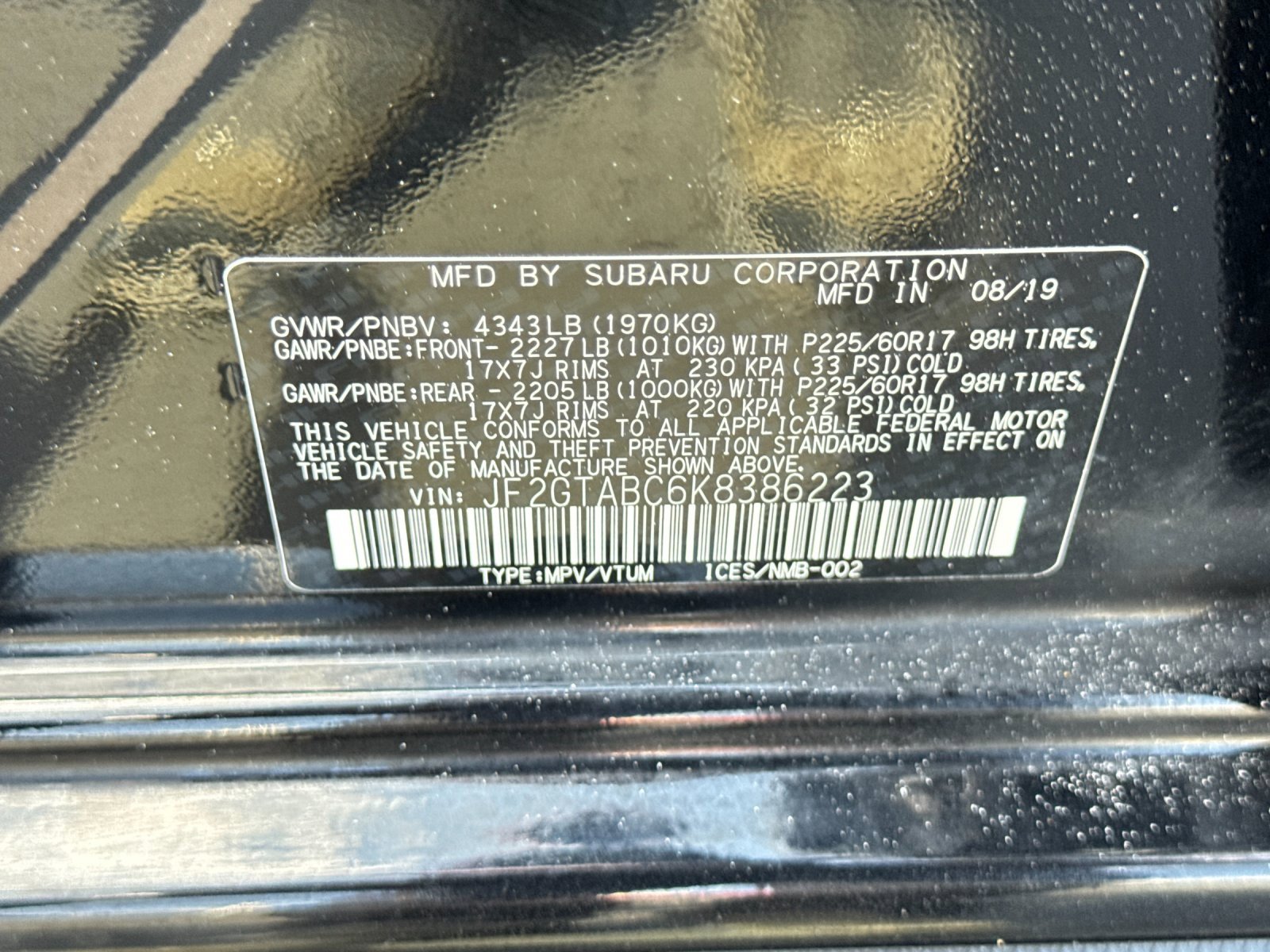 Used 2019 Subaru Crosstrek 2.0i w/ Eyesight System image 25