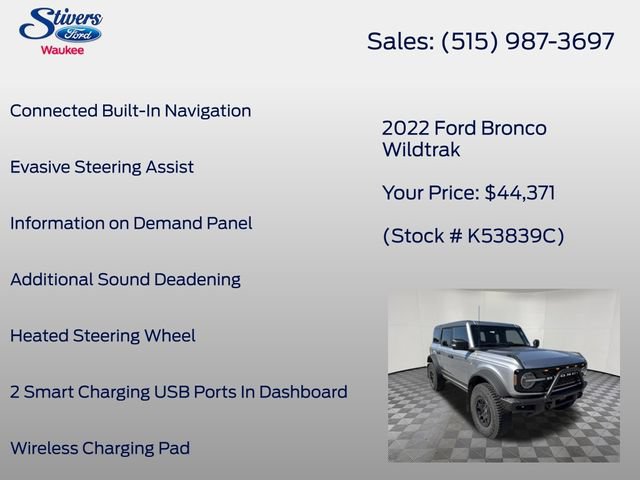 Used 2022 Ford Bronco Wildtrak AWD/4WD image 26