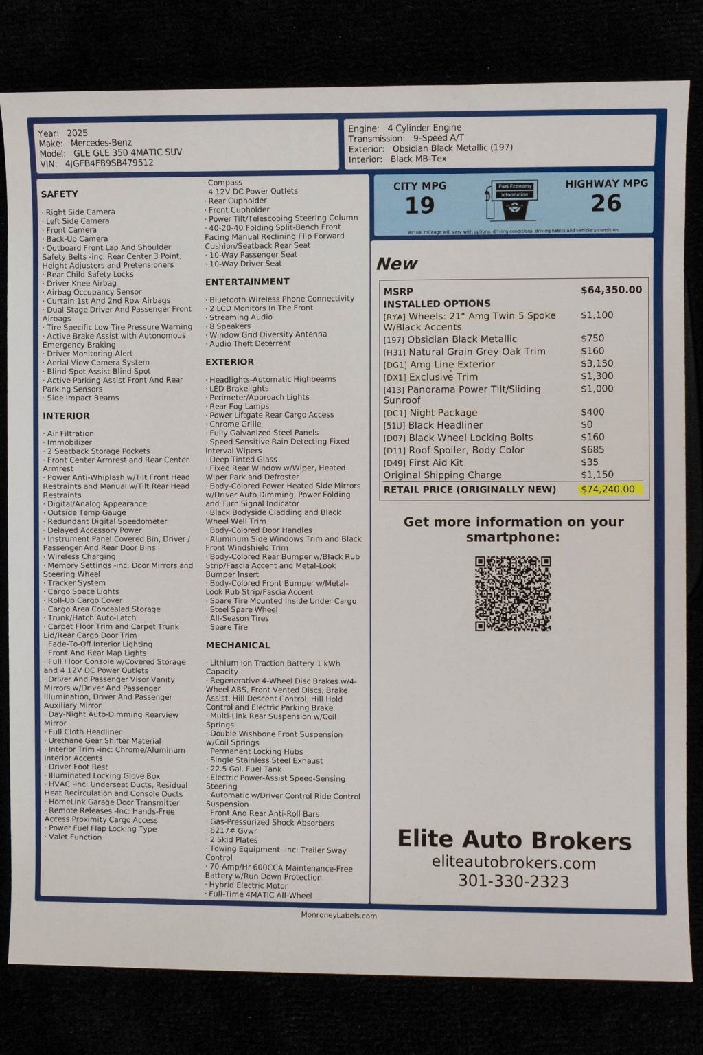 Used 2025 Mercedes-Benz GLE 350 4MATIC image 50