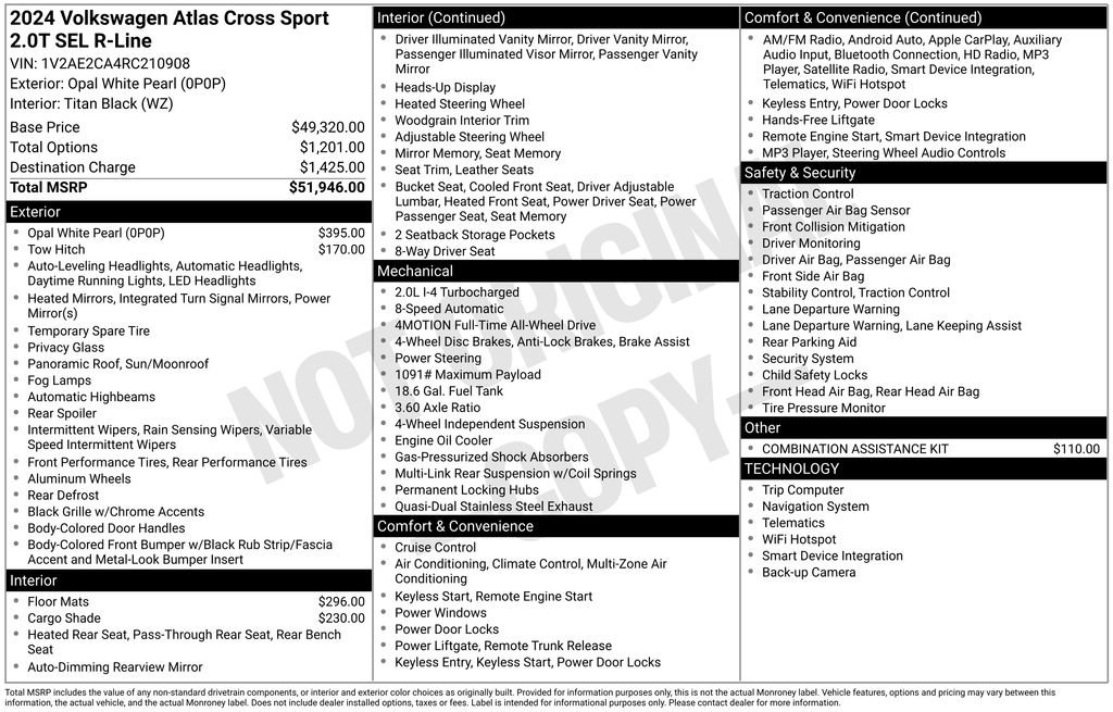 Certified 2024 Volkswagen Atlas Cross Sport SEL R-Line image 9