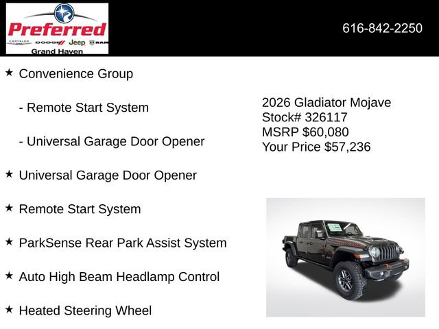 New 2026 Jeep Gladiator Mojave image 12