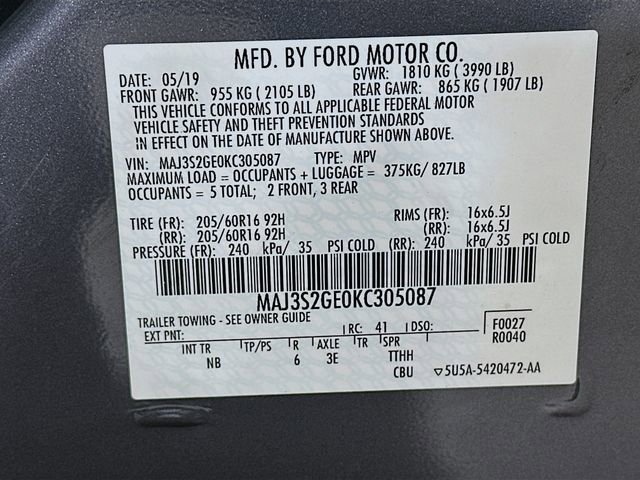 Used 2019 Ford EcoSport SE w/ SE Convenience Package image 35