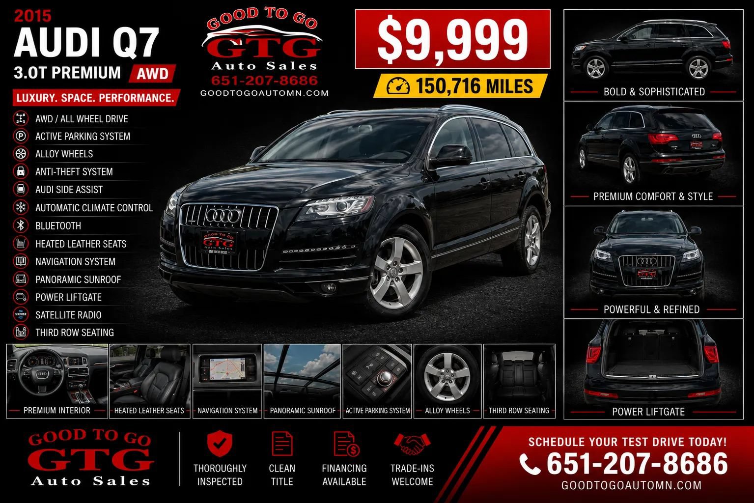 Used 2015 Audi Q7 3.0T Premium w/ Technology Package