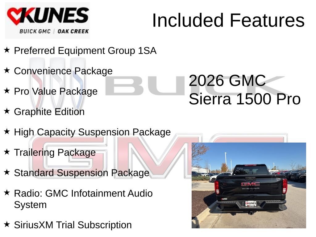 New 2026 GMC Sierra 1500 Pro w/ Graphite Edition image 2