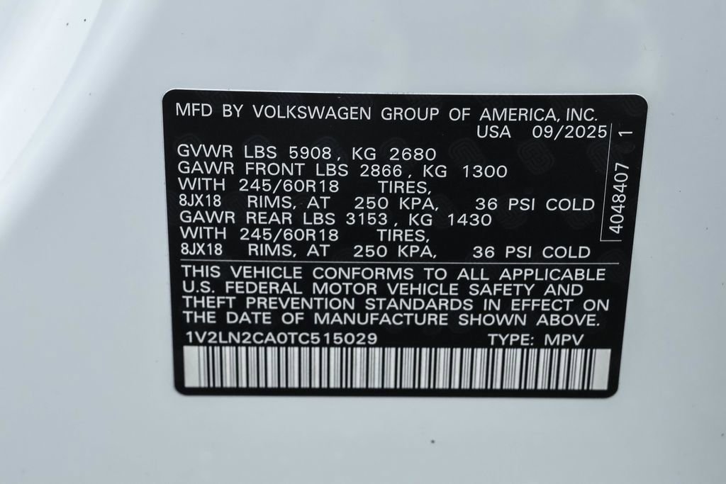 New 2026 Volkswagen Atlas SE image 45