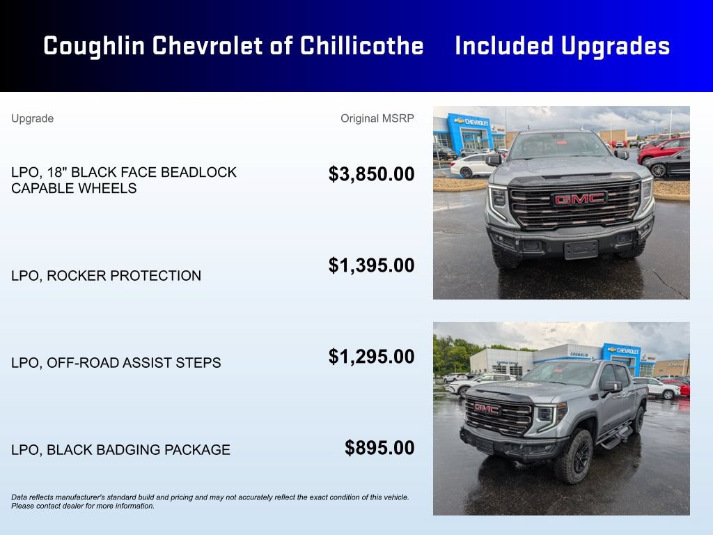 New 2026 GMC Sierra 1500 AT4X w/ LPO, Black Badging Package AWD/4WD image 3