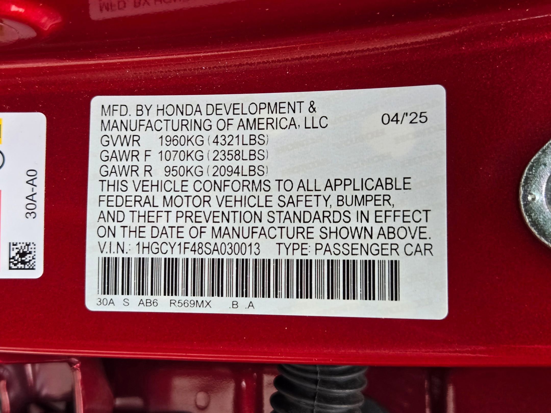 Certified 2025 Honda Accord SE image 32
