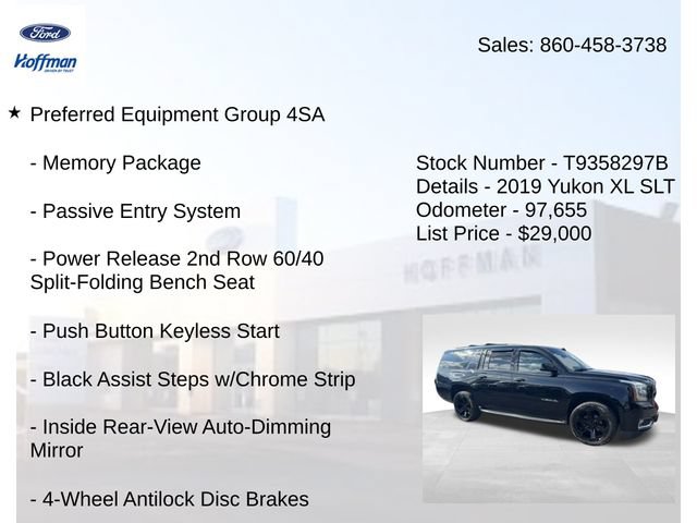 Used 2019 GMC Yukon XL SLT w/ Graphite Performance Edition AWD/4WD image 5