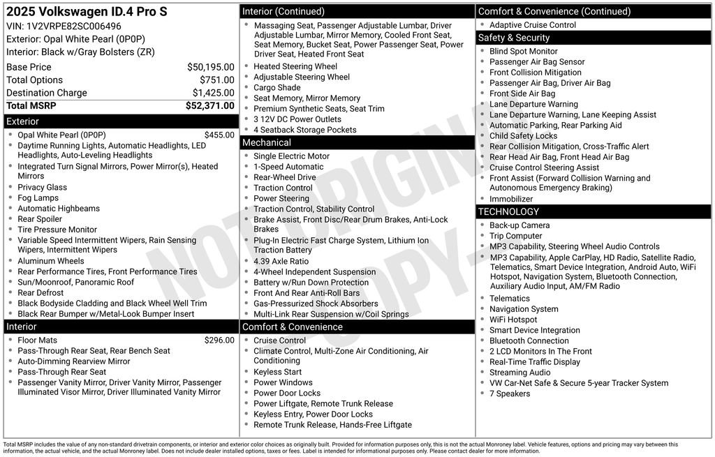 Certified 2025 Volkswagen ID.4 Pro S RWD image 39