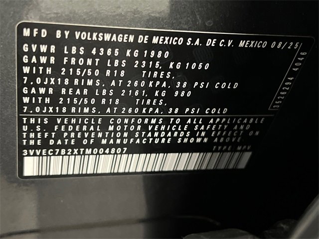 New 2026 Volkswagen Taos SE image 21