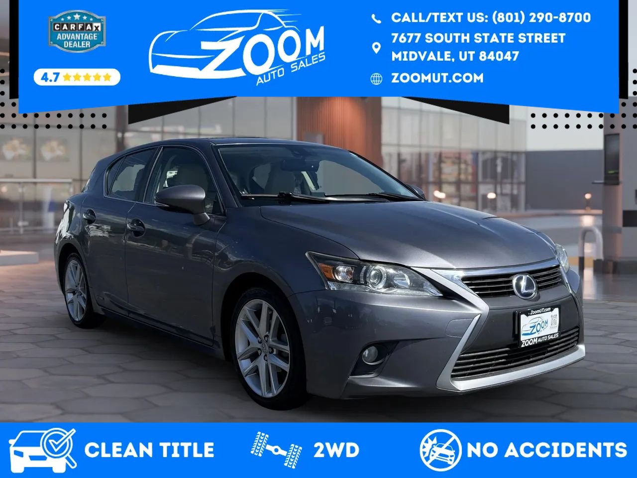 Used 2015 Lexus CT 200h w/ Navigation Package FWD image 1