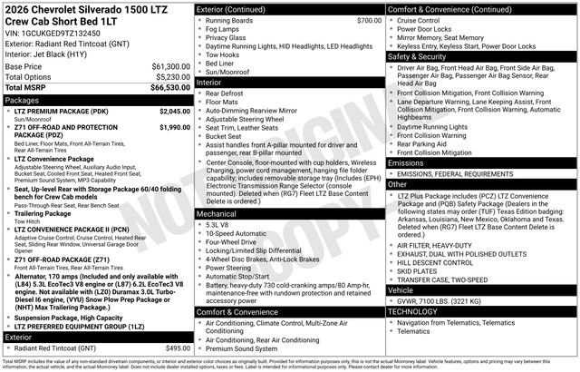 New 2026 Chevrolet Silverado 1500 LTZ w/ LTZ Premium Package image 5