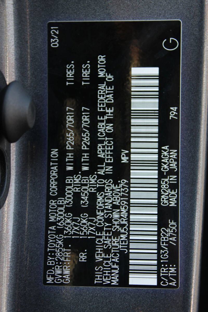 Used 2021 Toyota 4Runner SR5 w/ Wilderness Package (TMS) AWD/4WD image 10