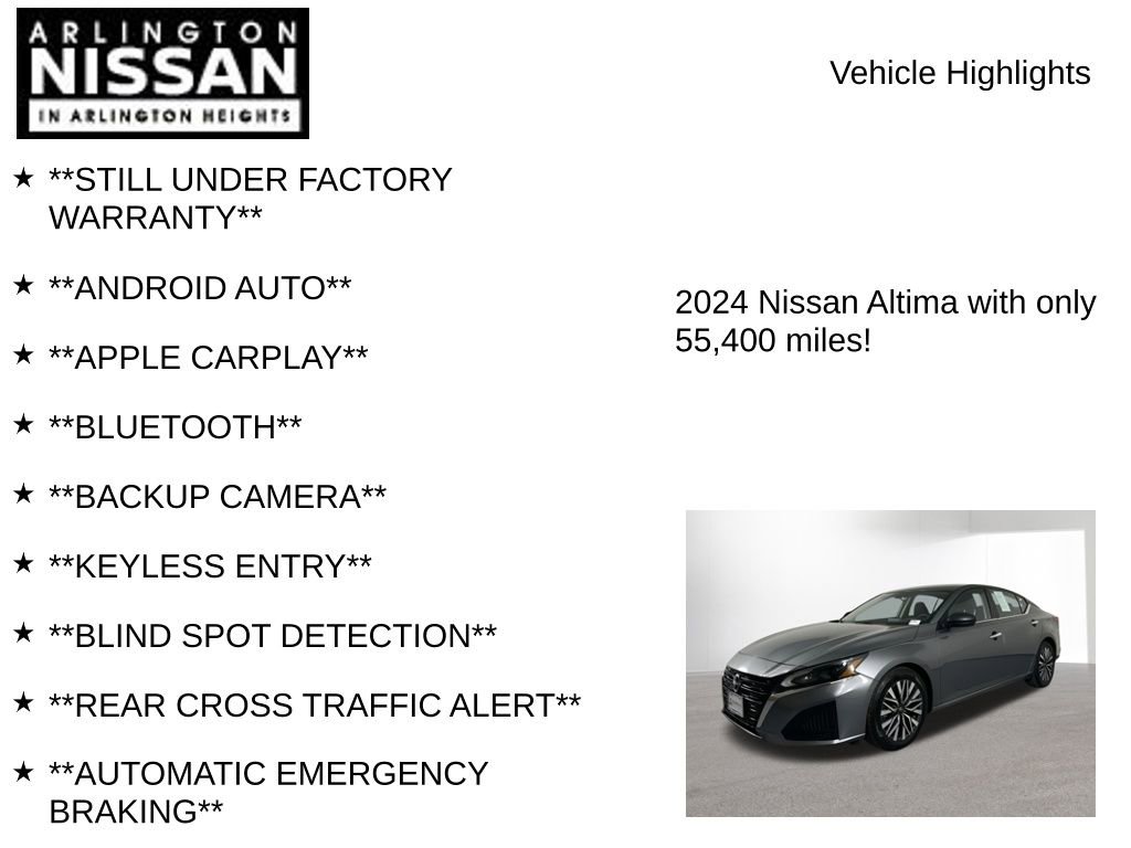 Certified 2024 Nissan Altima 2.5 SV image 7