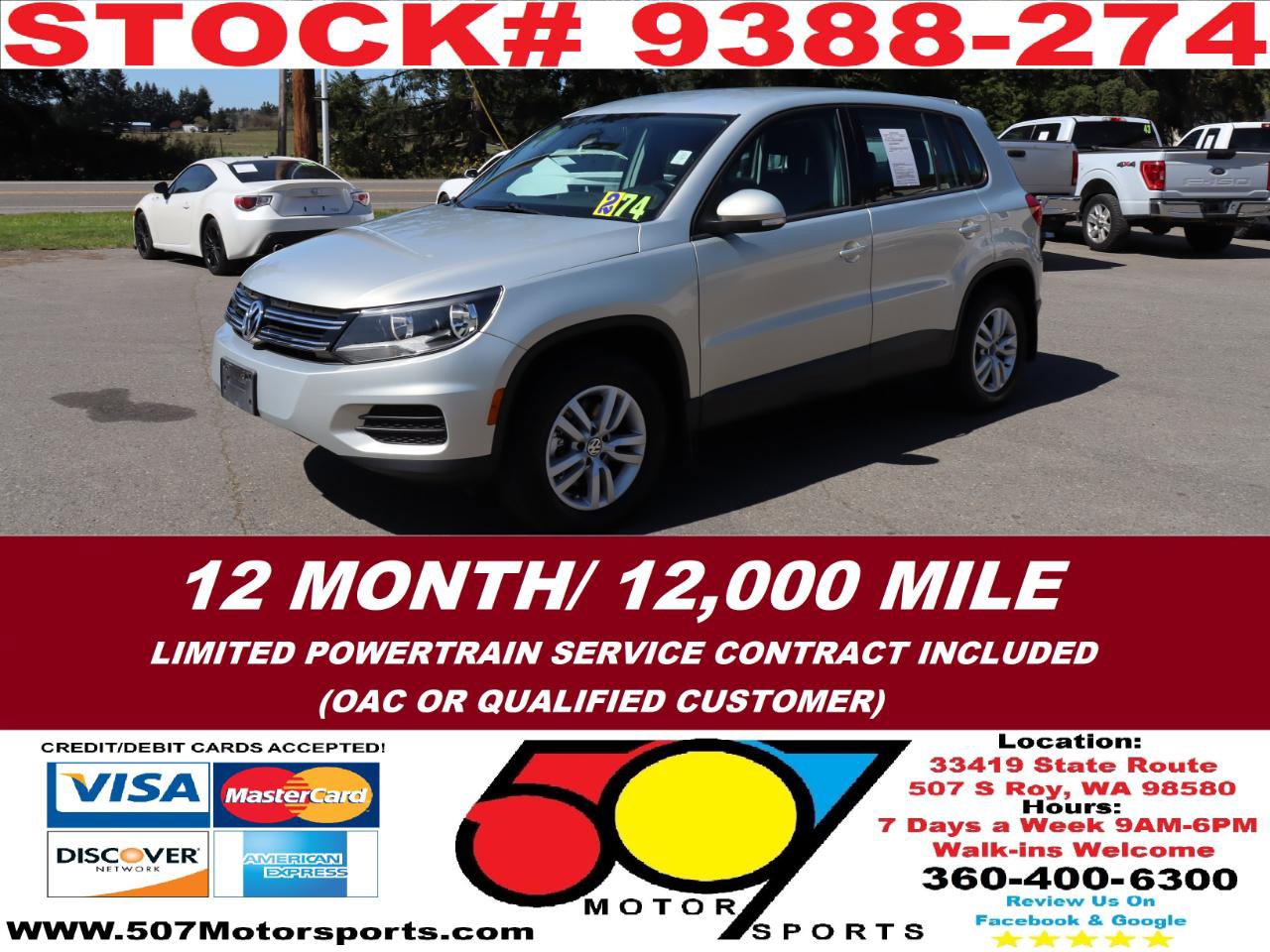 Used 2013 Volkswagen Tiguan S FWD image 2