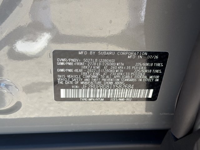 New 2026 Subaru Outback Premium AWD/4WD image 26