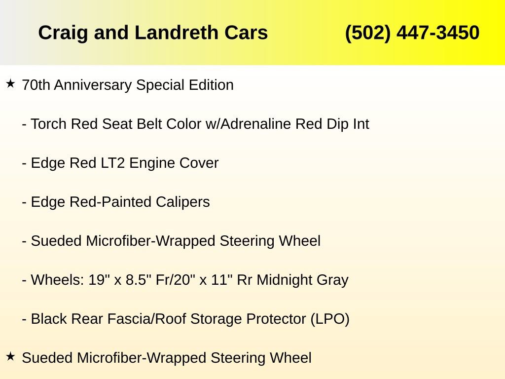 Used 2023 Chevrolet Corvette Stingray w/ Z51 Performance Package image 5