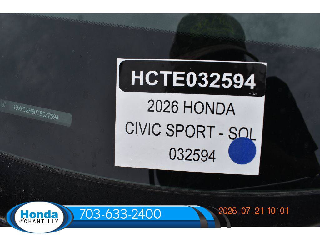 New 2026 Honda Civic Sport image 31