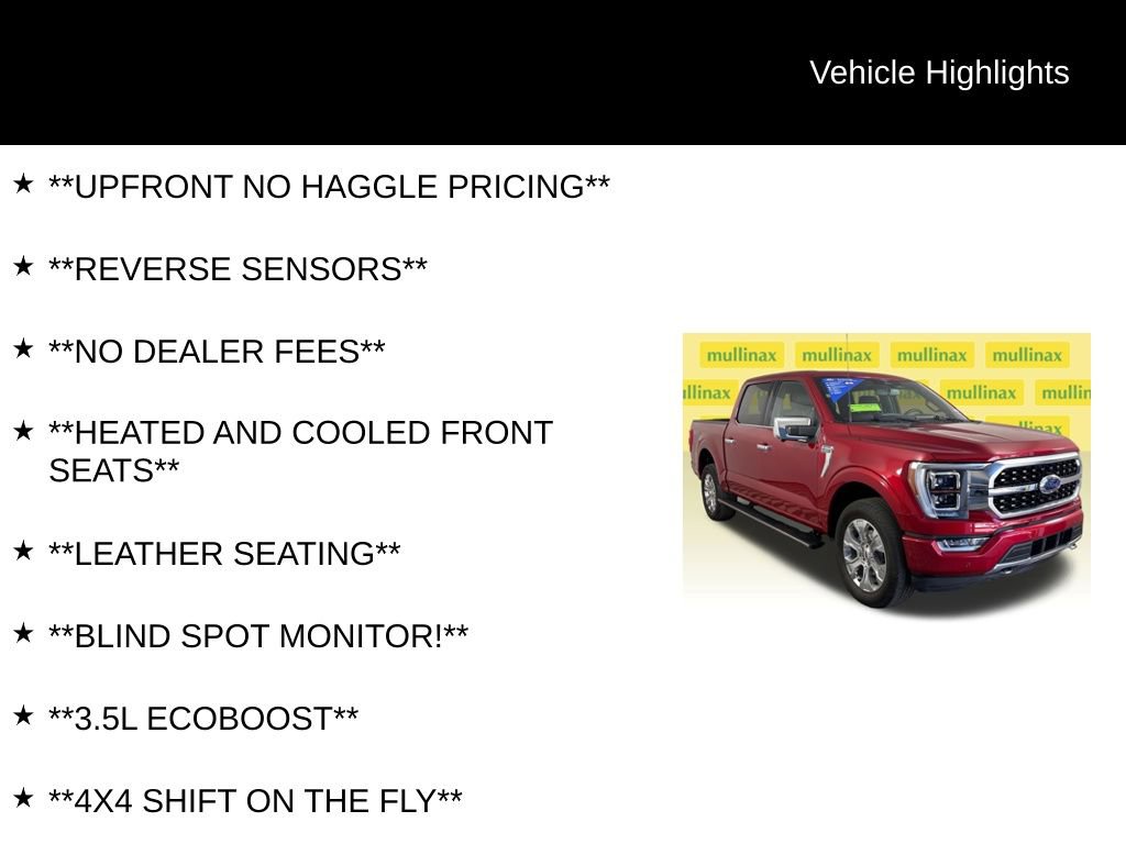 Certified 2023 Ford F150 Platinum w/ Equipment Group 701A High AWD/4WD image 12