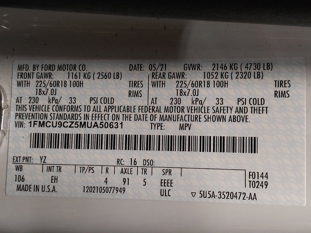 Used 2021 Ford Escape SEL image 33