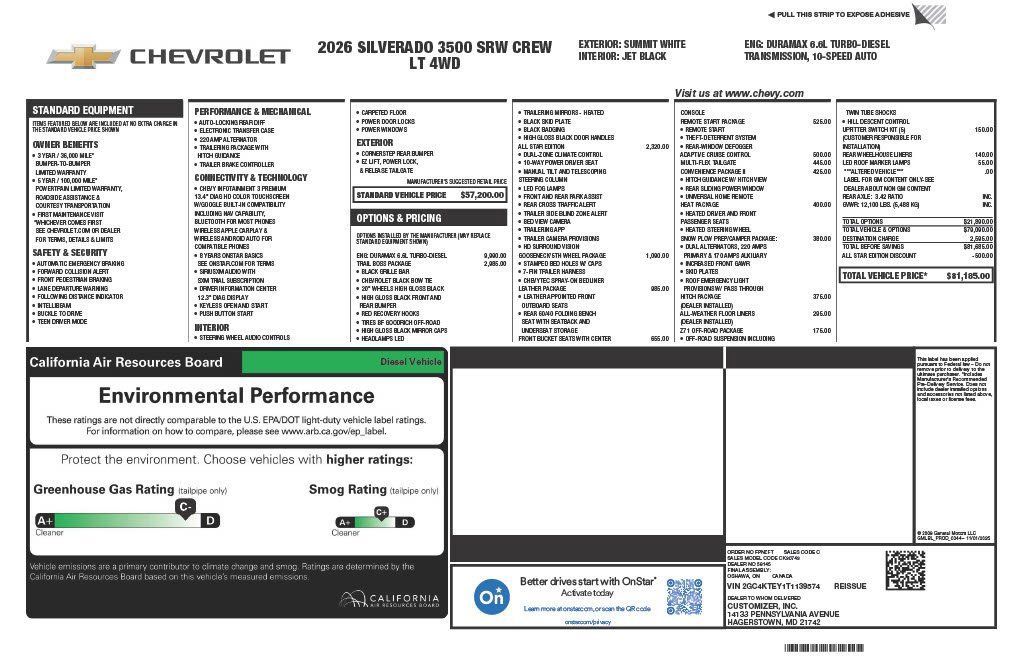 New 2026 Chevrolet Silverado 3500 LT w/ Trail Boss Package image 5