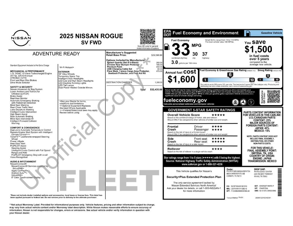 Certified 2025 Nissan Rogue SV FWD image 6