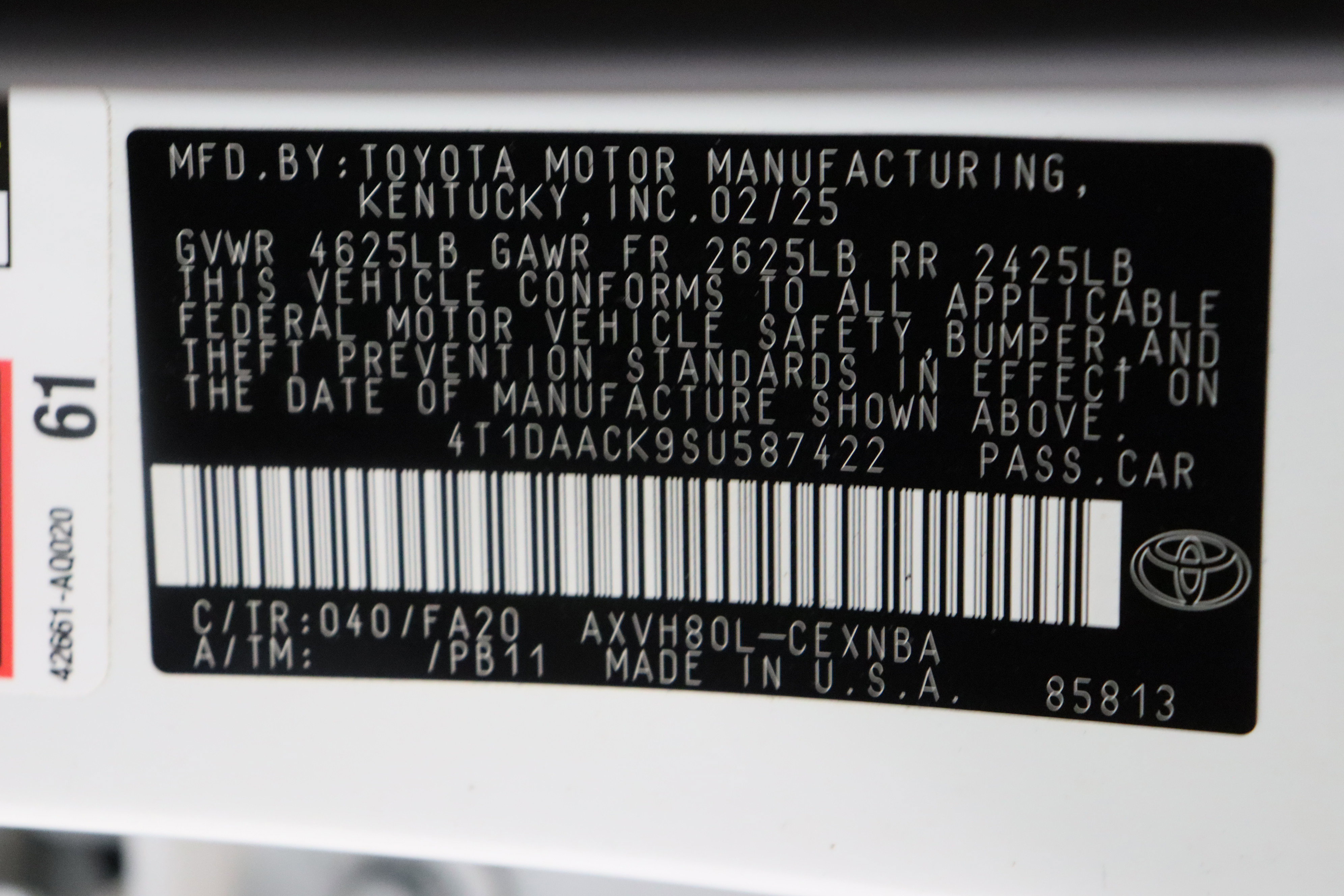 Certified 2025 Toyota Camry LE image 39