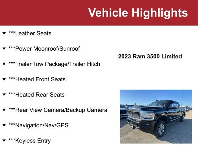 Used 2023 RAM 3500 Limited AWD/4WD image 2