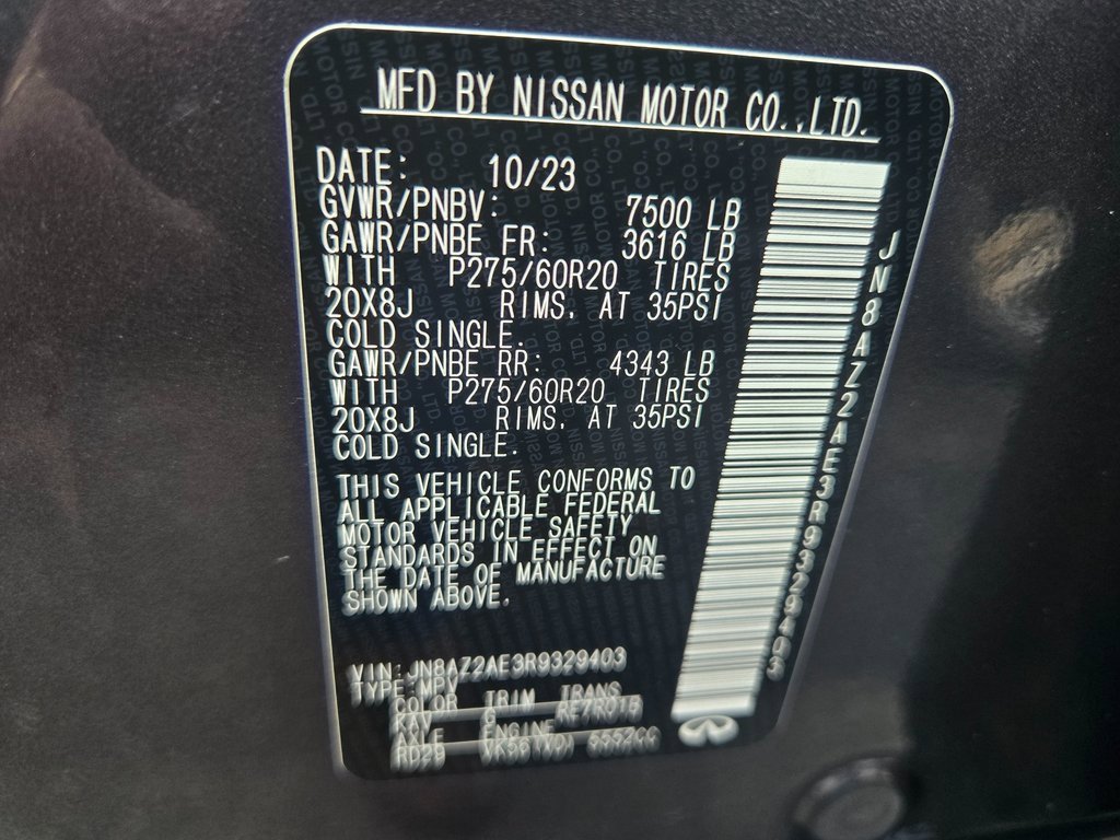 Used 2024 INFINITI QX80 Luxe image 14