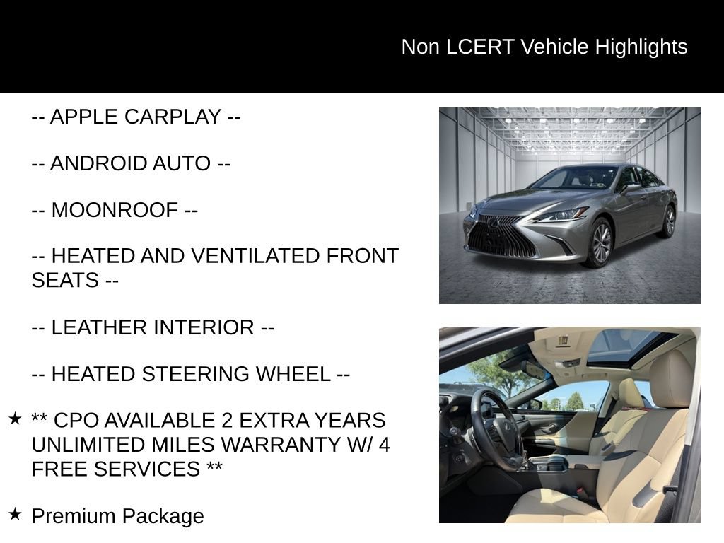 Used 2021 Lexus ES 350 w/ Premium Package FWD image 24