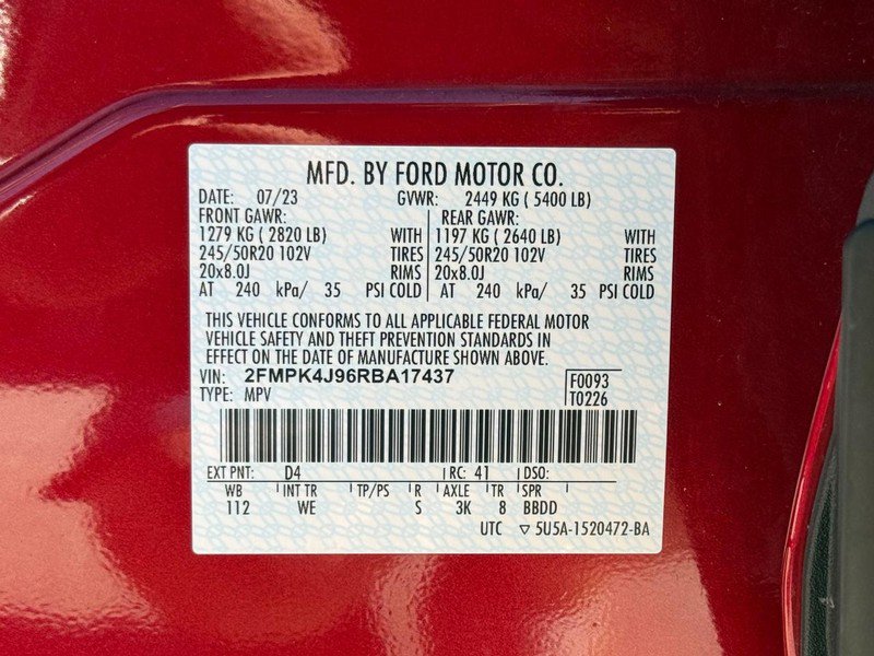 Certified 2024 Ford Edge ST-Line w/ Class II Trailer Tow Package image 29