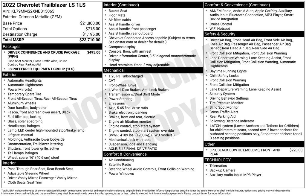 Used 2022 Chevrolet TrailBlazer LS image 8
