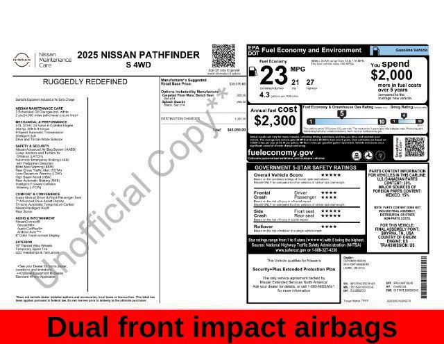 Used 2025 Nissan Pathfinder S AWD/4WD image 35