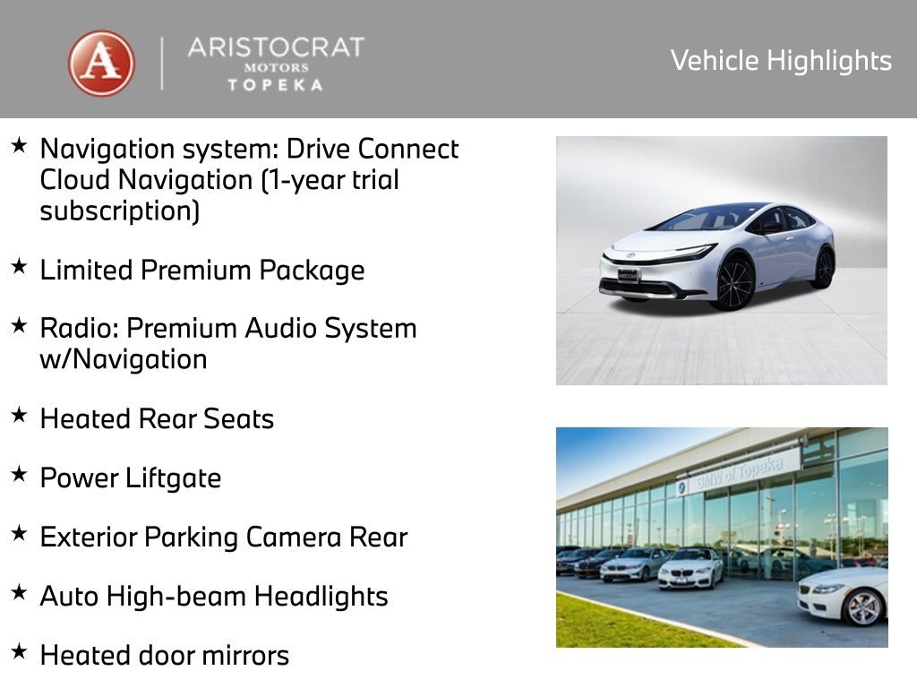 Used 2024 Toyota Prius Limited w/ Limited Premium Package AWD/4WD image 2