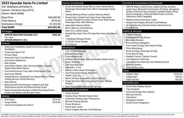 Used 2023 Hyundai Santa Fe Limited w/ Winter Weather Package image 7