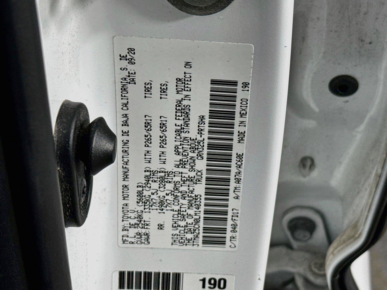 Used 2020 Toyota Tacoma TRD Sport RWD image 16