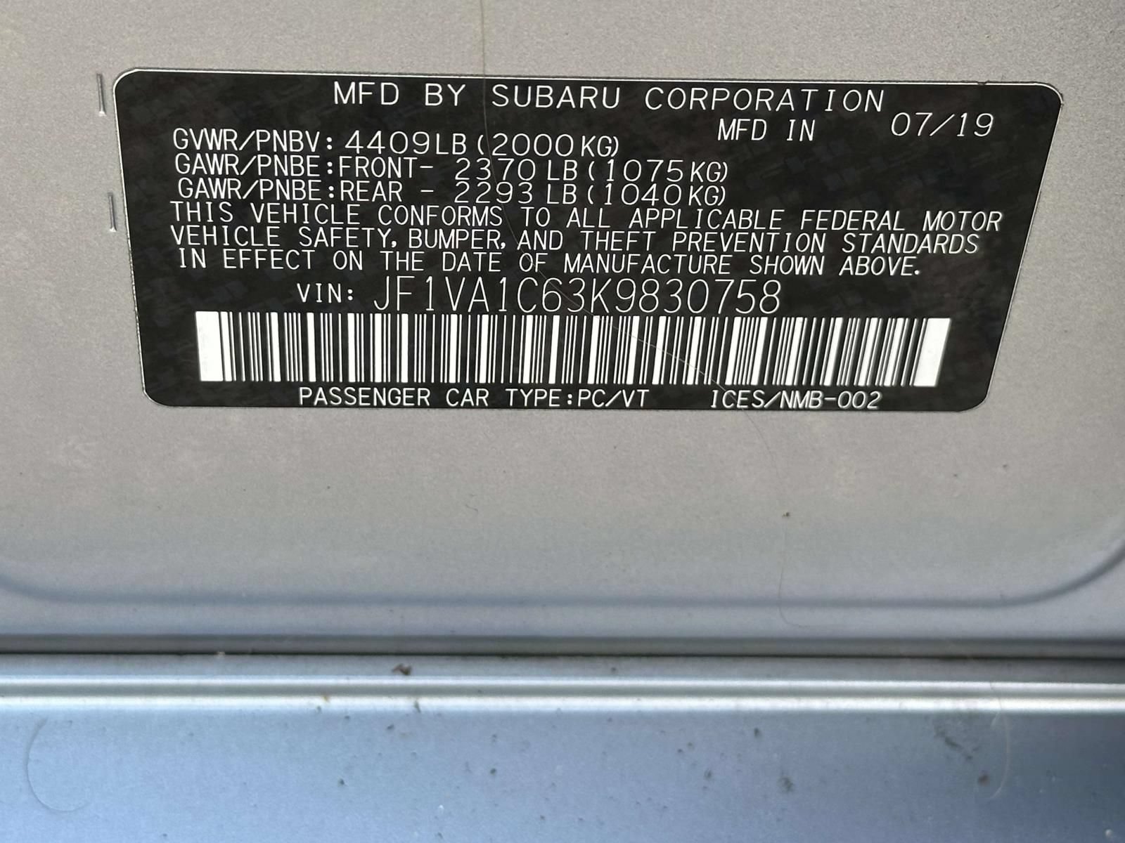 Used 2019 Subaru WRX Premium AWD/4WD image 28