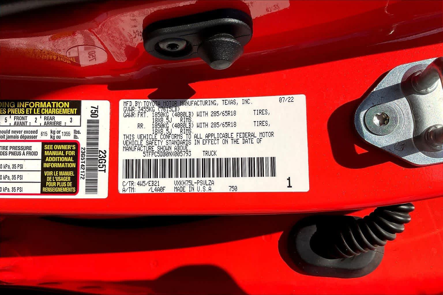 Used 2022 Toyota Tundra TRD Pro AWD/4WD image 34