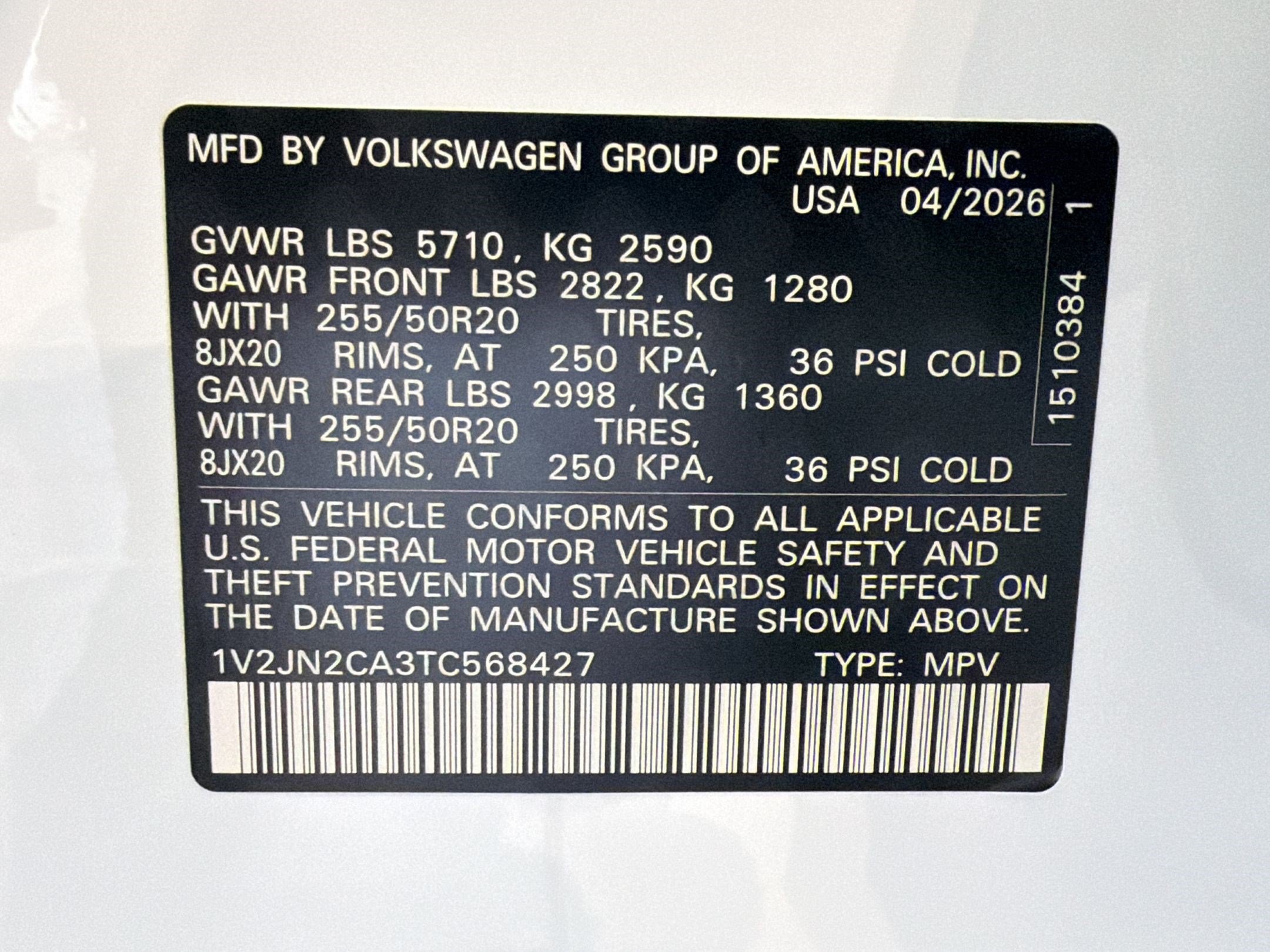 New 2026 Volkswagen Atlas SE FWD image 21