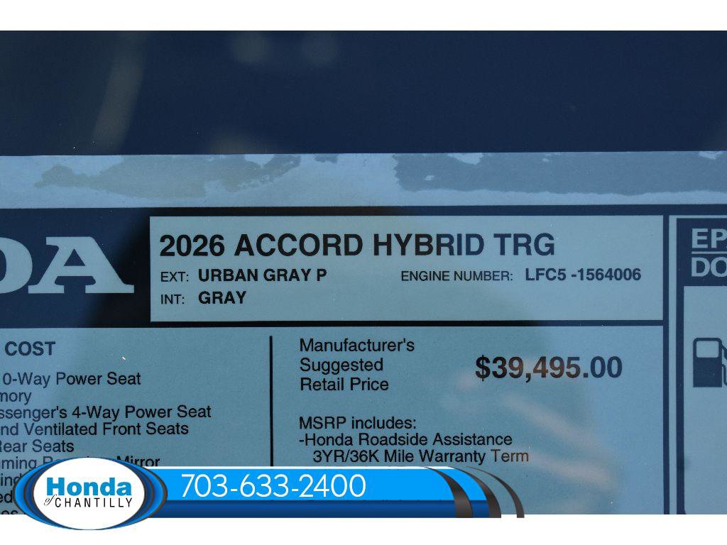 New 2026 Honda Accord Hybrid Touring image 38