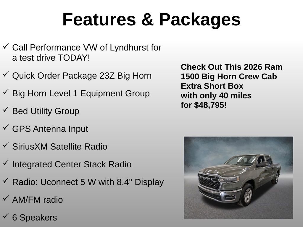Used 2026 RAM 1500 Big Horn AWD/4WD image 4