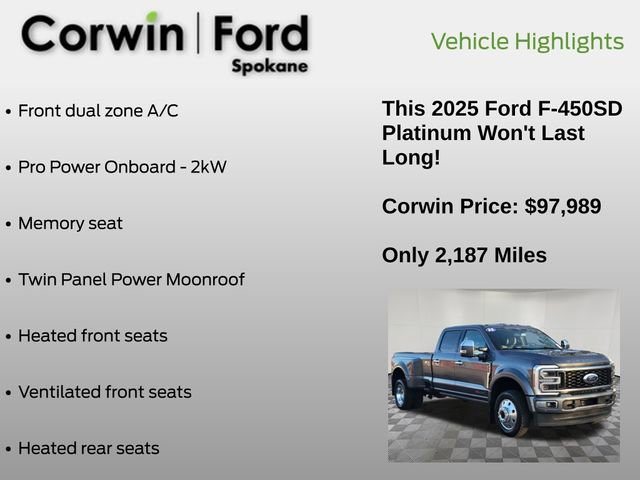Used 2025 Ford F450 Platinum w/ Platinum Plus Package image 19