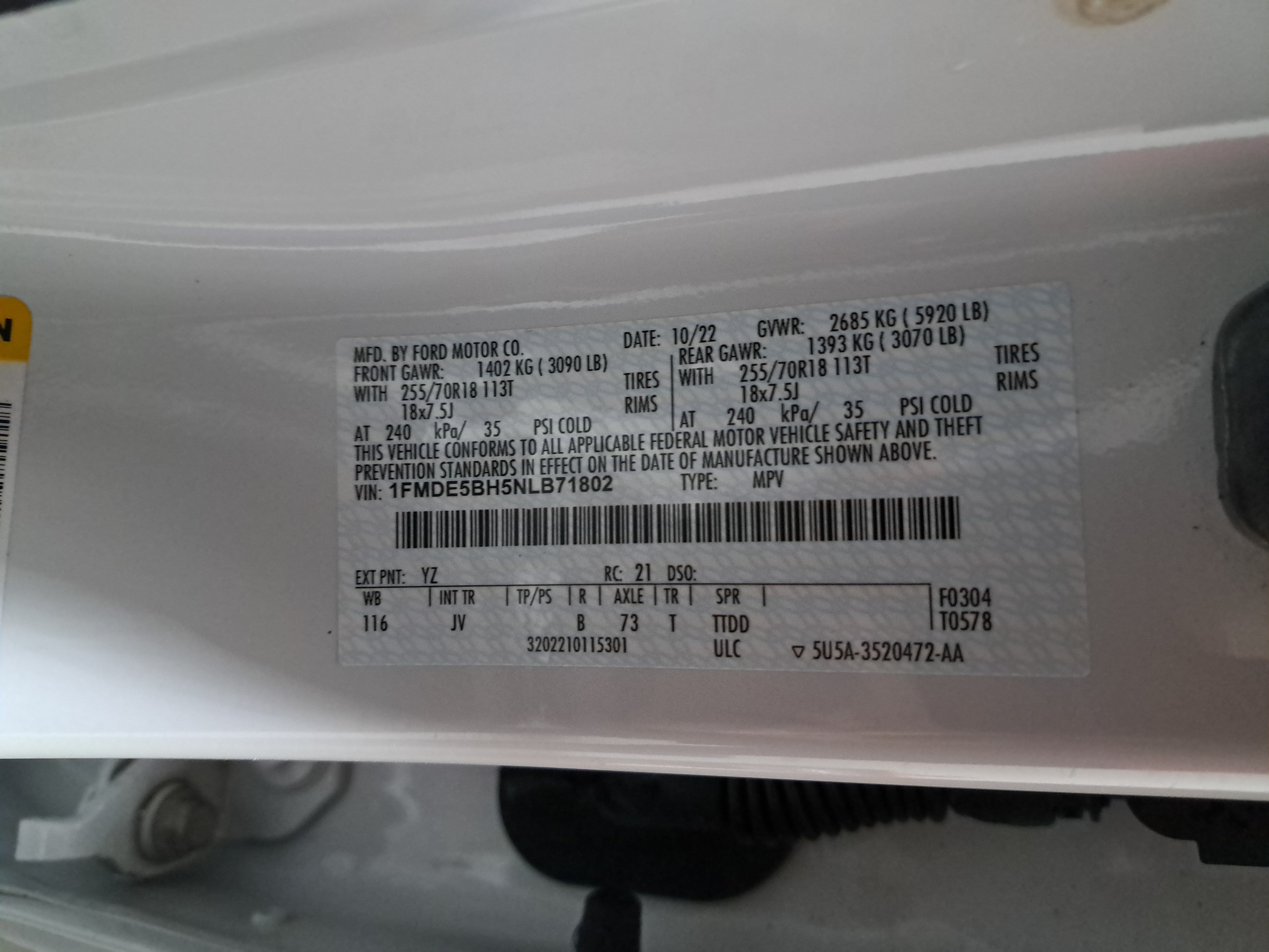 Used 2022 Ford Bronco Outer Banks AWD/4WD image 36