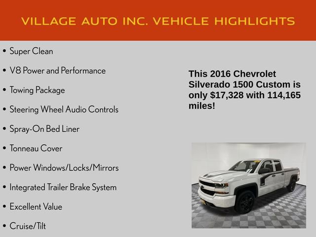 Used 2016 Chevrolet Silverado 1500 Custom w/ Rally 1 Edition AWD/4WD image 7