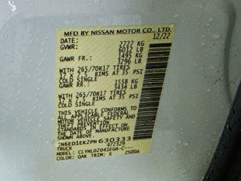 Certified 2023 Nissan Frontier PRO-4X w/ Pro Convenience Package image 31