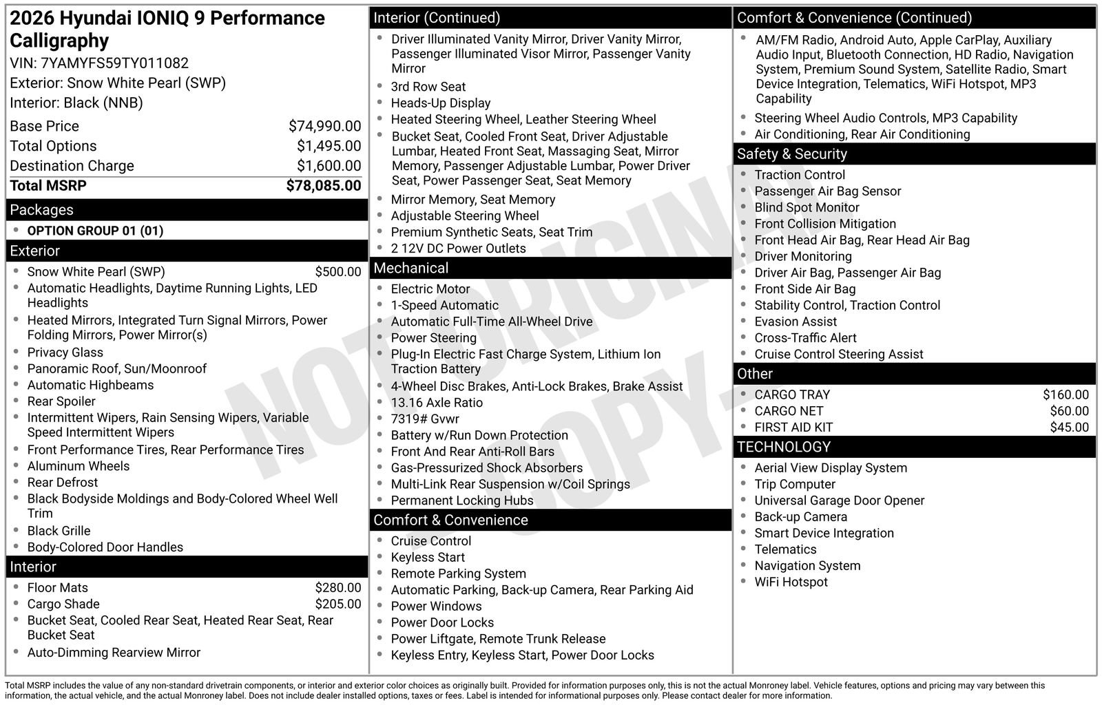 New 2026 Hyundai Ioniq 9 Calligraphy image 30