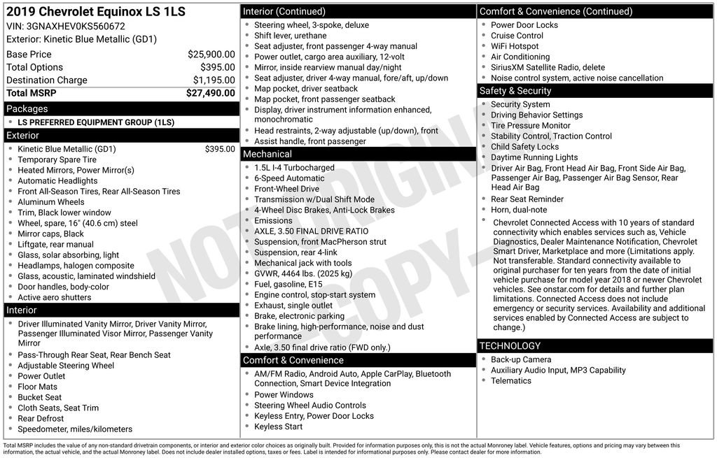 Used 2019 Chevrolet Equinox LS image 5