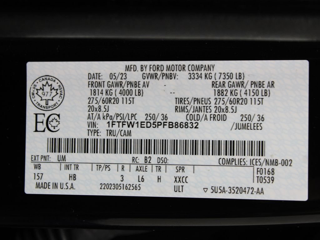 Used 2023 Ford F150 Lariat w/ Equipment Group 502A High AWD/4WD image 76