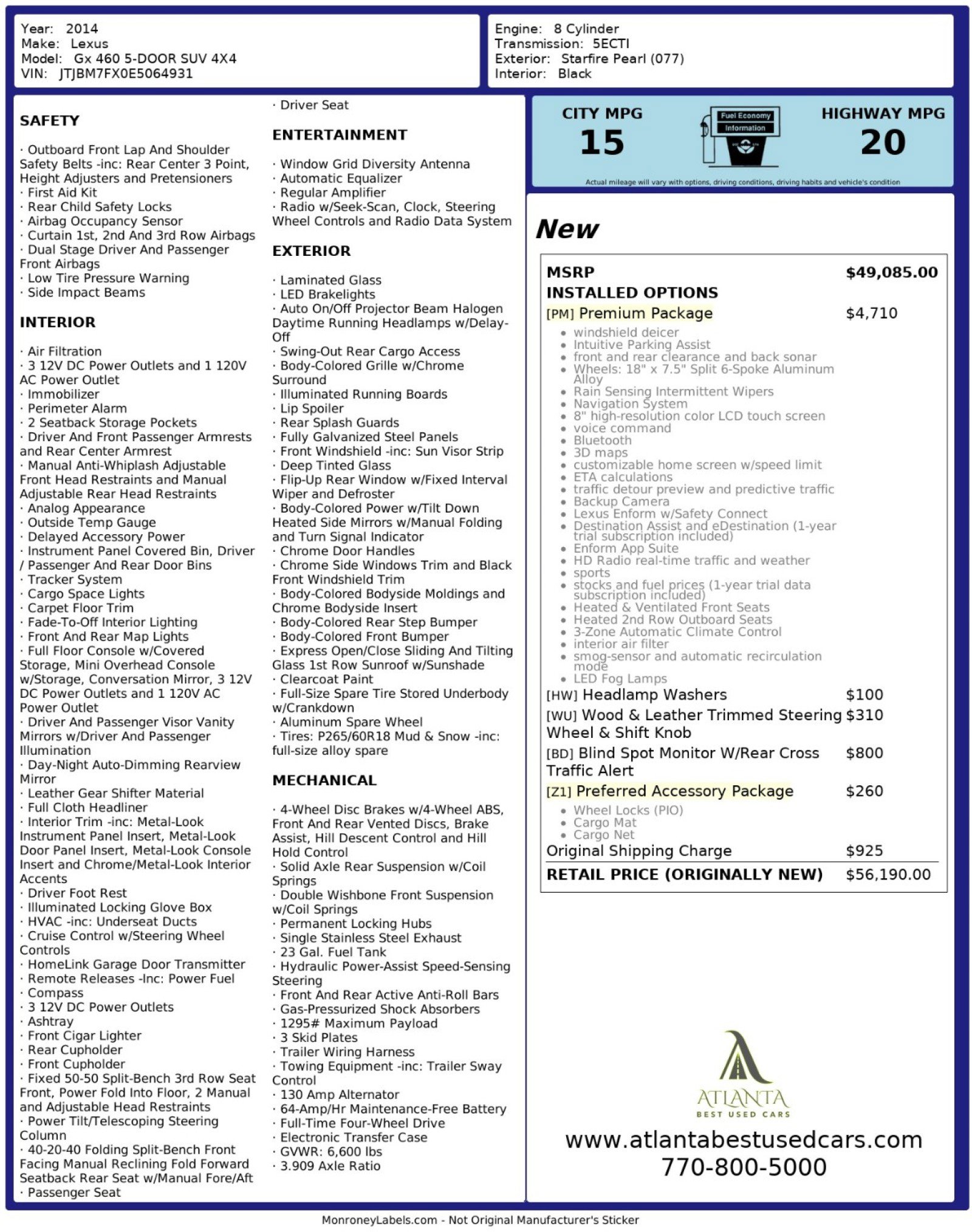 Used 2014 Lexus GX 460 image 56