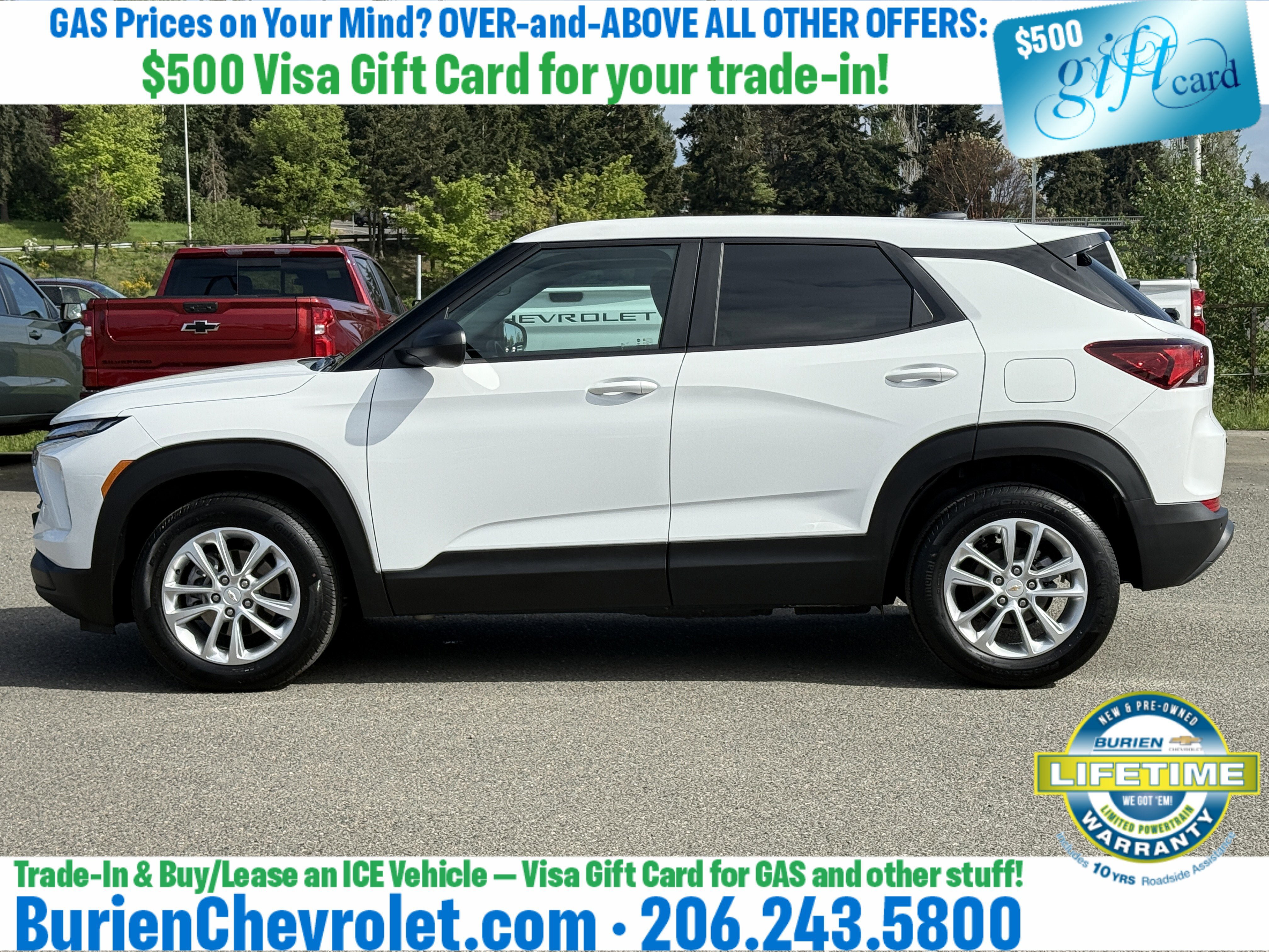 Used 2024 Chevrolet TrailBlazer LS w/ LS Convenience Package FWD image 2